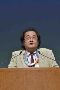 国際会議宣言起草委員長の冨田宏治さん