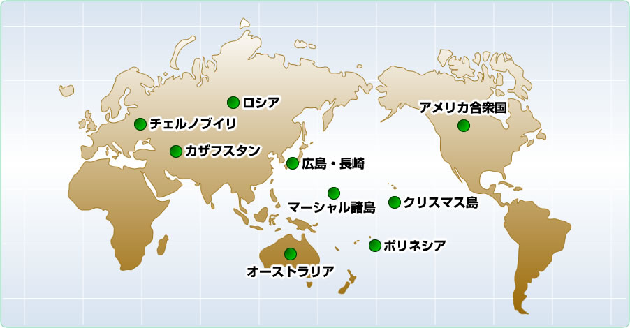 被爆者との連帯・地図